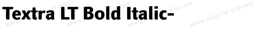 Textra LT Bold Italic字体转换